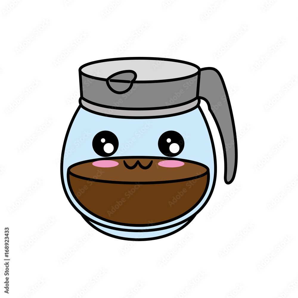 Kettle kitchenware utensil kawaii cute cartoon Kettle kitchenware utensil kawaii cute cartoon