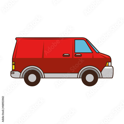 cargo truck icon over white background vector illustration