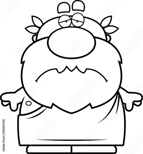 Cartoon Sad Greek
