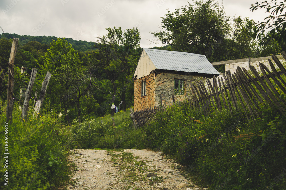 Old traditional village in central Romania, rural concept