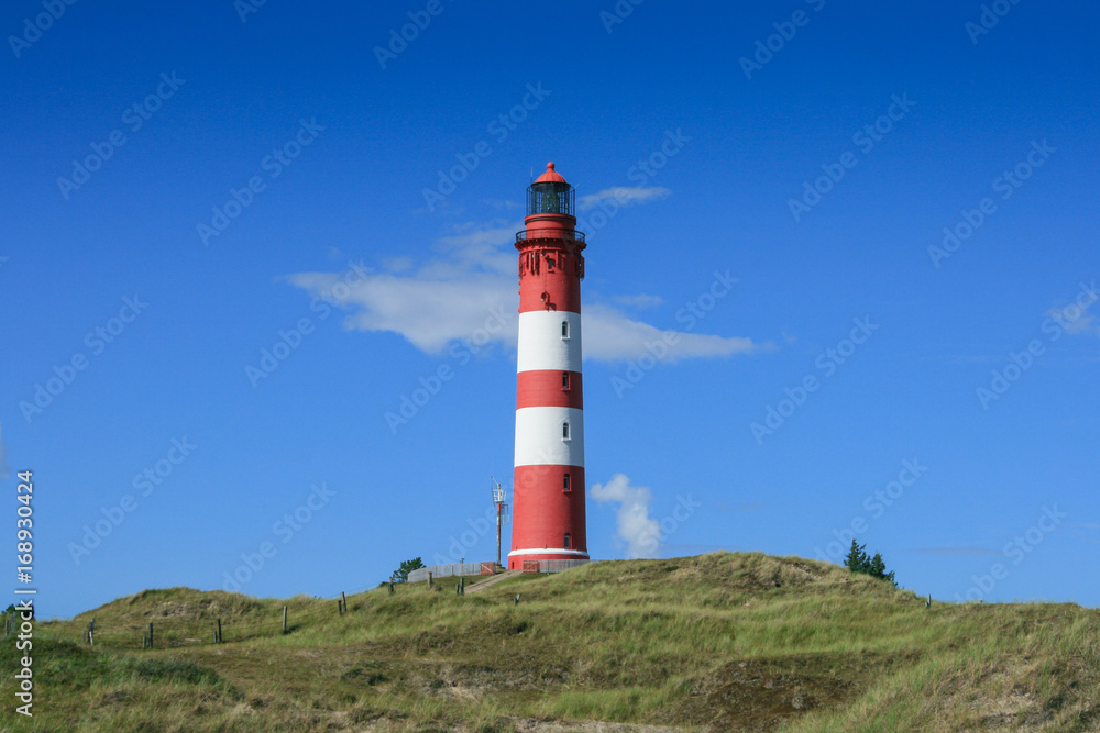 Lighthouse on the German North Frisian island of Amrum