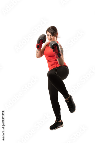 Kickboxing  - isolated © Toonix