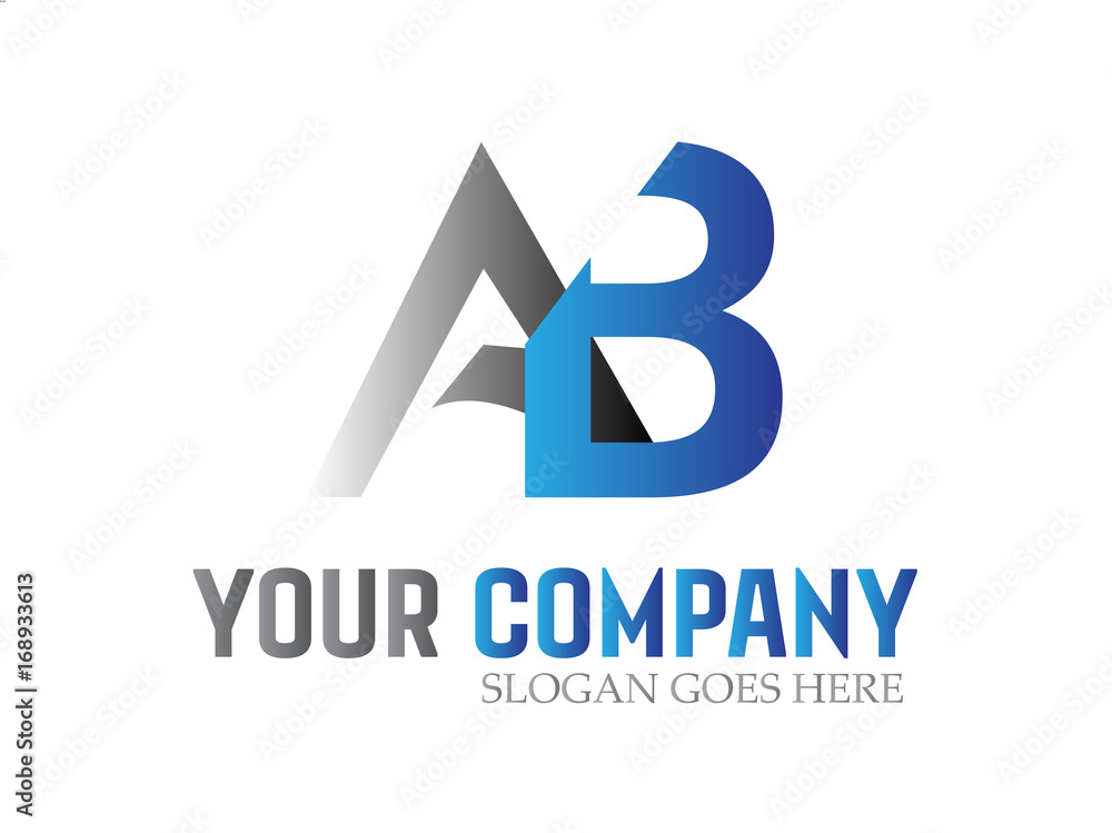 Letter AB Modern Logo Design Vector Letter AB Modern Logo Design Vector