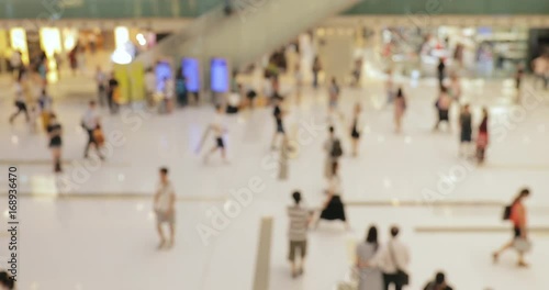 Wallpaper Mural Blurry view of shopping mall Torontodigital.ca