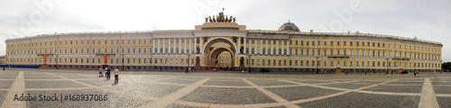 Morning view of the General Staff Building, Saint Petersburg, Russia