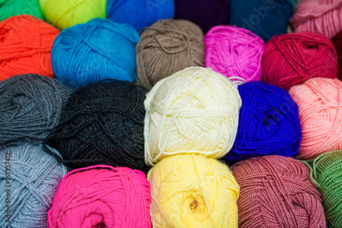 Yarn for knitting. wool yarn