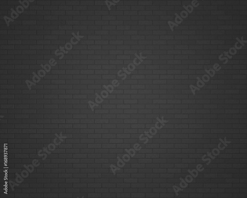 Fotografía 3D rendering black brick wall