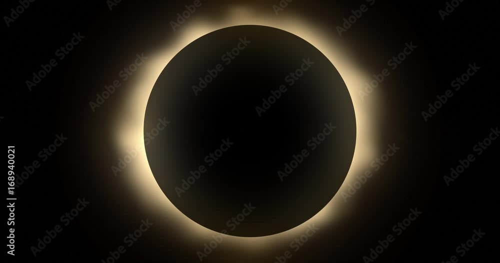 An animated background plate of a solar eclipse. Loopable.