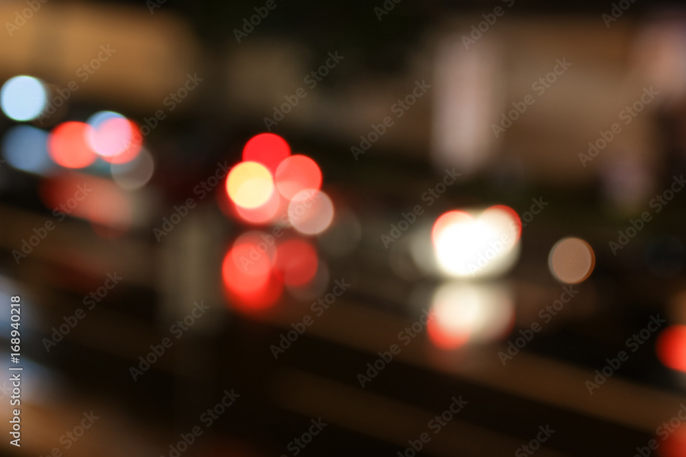 Headlight tracks bokeh blurred backgroud Headlight tracks bokeh blurred backgroud