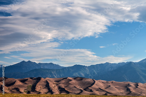 This is Great Sand Dunes National Park in Colorado, where the sand dunes are not white.