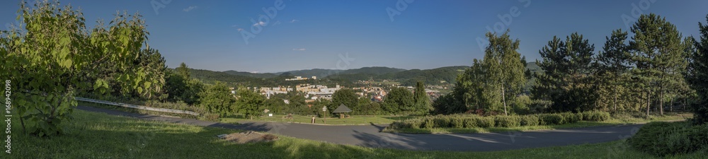 Usti nad Labem town near zoo garden