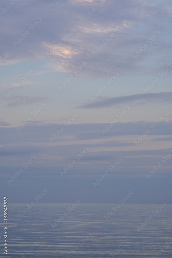 Calm sea and sky