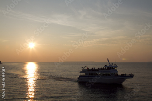Sunset with a ship © speedster