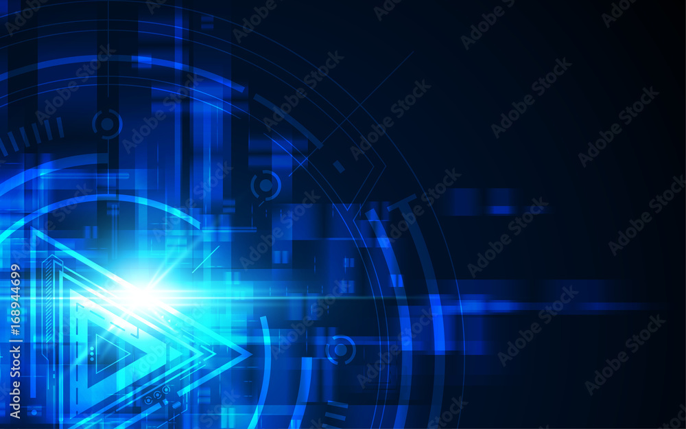 abstract digital connection networking security technology concept background