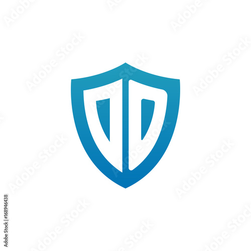 Free Download Initial letter DO, shield logo, modern blue color - GFXLoad