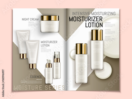 Skin care brochure template