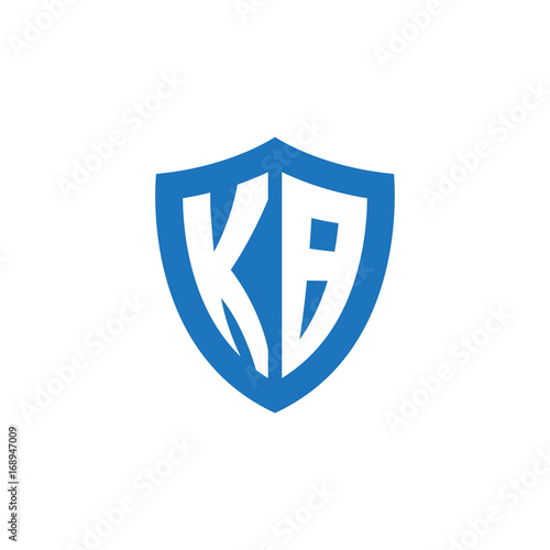 Free Download Initial letter KB, shield logo, modern blue color - GFXLoad