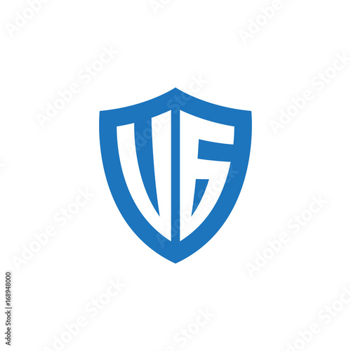Free Download Initial letter UG, VG, shield logo, modern blue color - GFXLoad