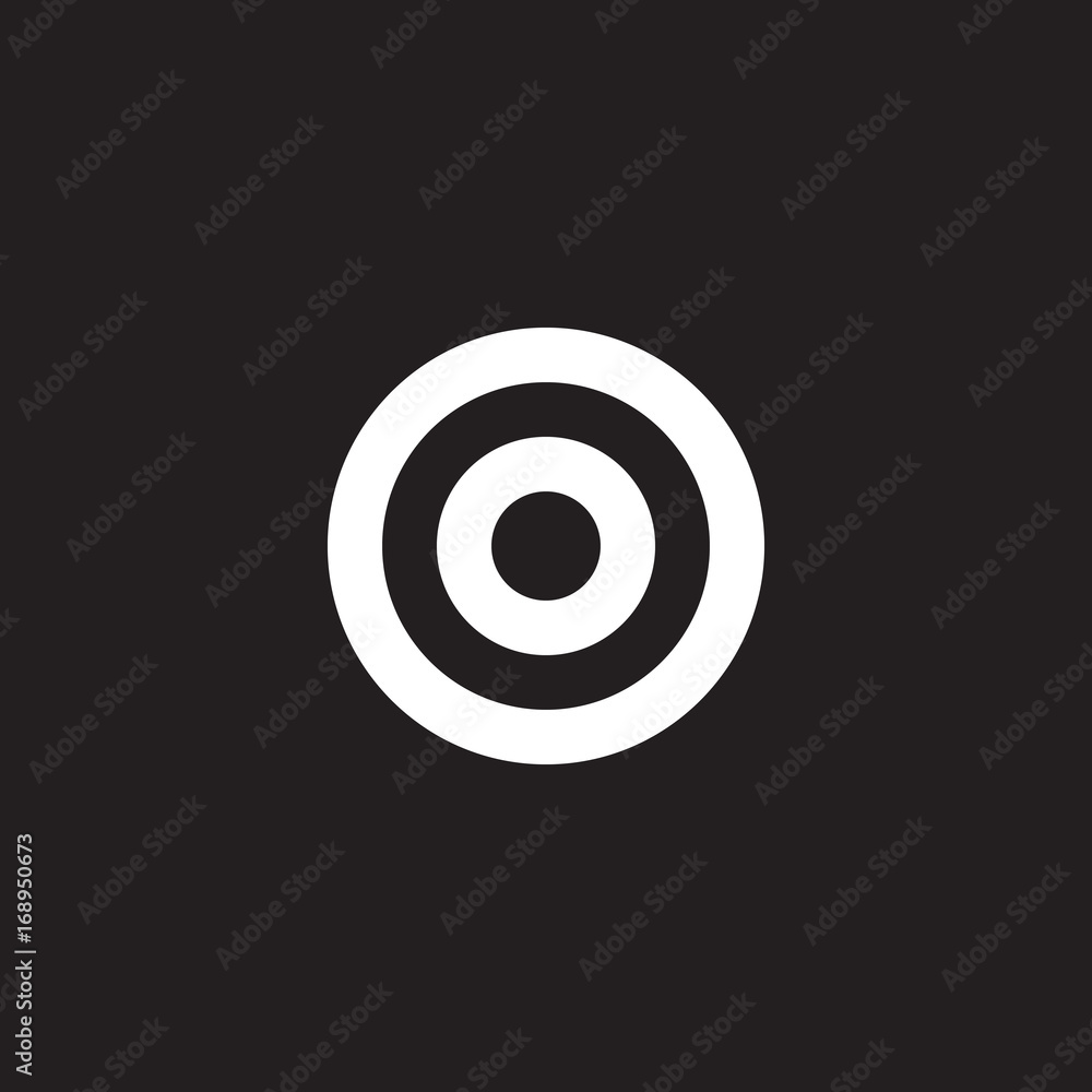 Initial lowercase letter logo oo, o inside o, monogram rounded shape, white color on black background Initial lowercase letter logo oo, o inside o, monogram rounded shape, white color on black background