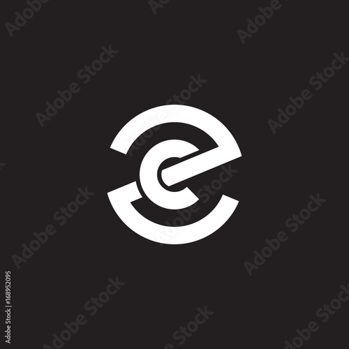 Initial lowercase letter logo zc, cz, c inside z, monogram rounded shape, white color on black background

