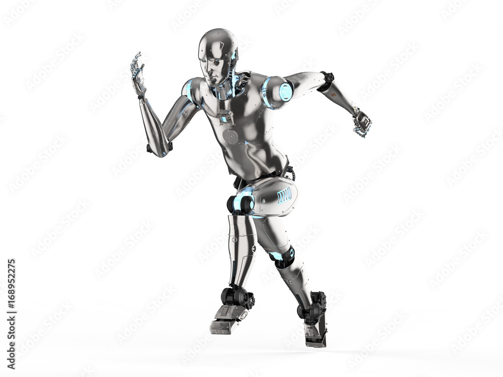 humanoid robot running