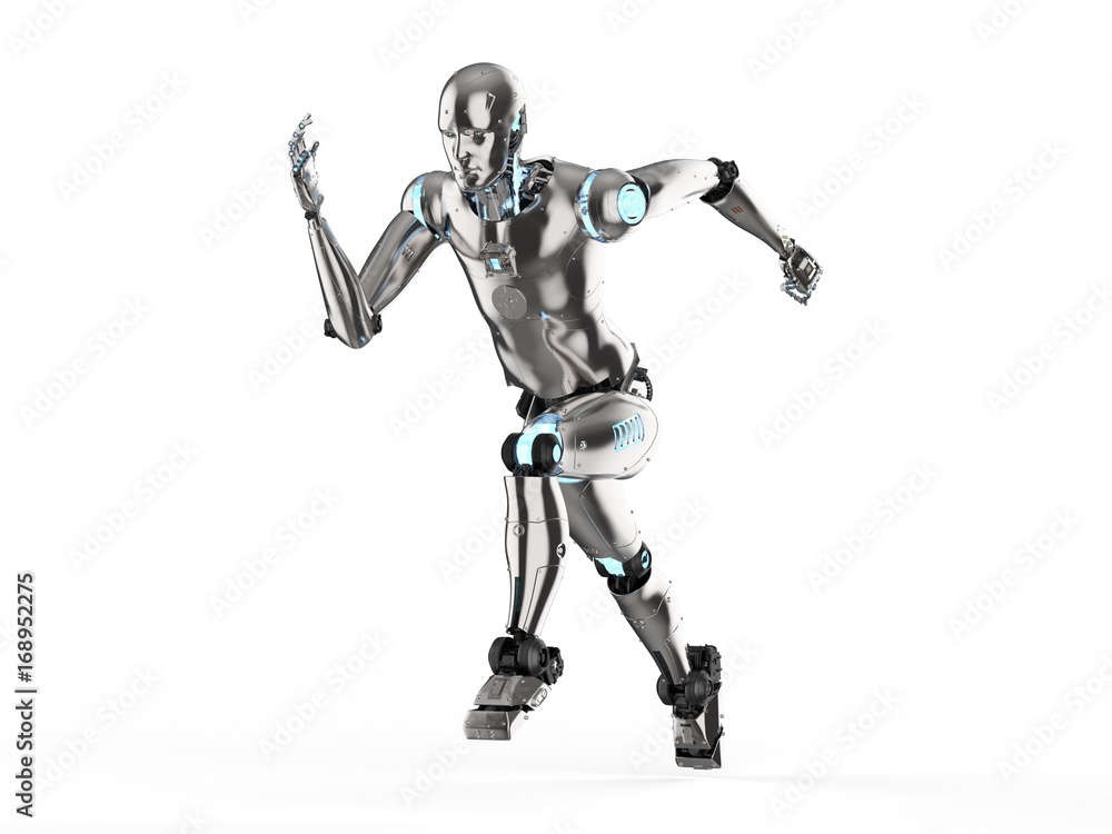 humanoid robot running humanoid robot running