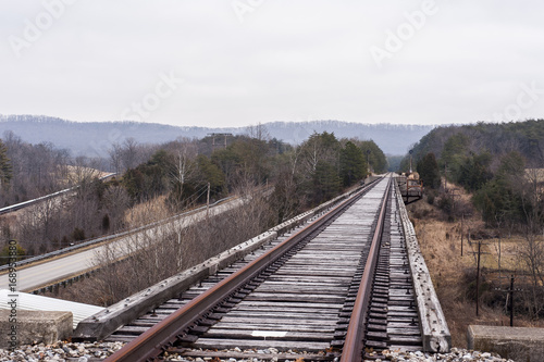 Abandoned Railroad Bridge - Track View