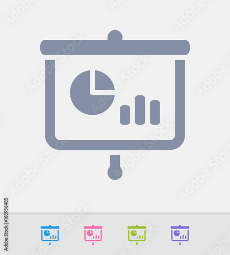 Drop-Down Screen & Statistics - Granite Icons. A professional, pixel-perfect icon designed on a 32x32 pixel grid and redesigned on a 16x16 pixel grid for very small sizes