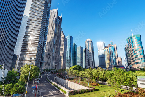 Landmark buildings in Shanghai, China