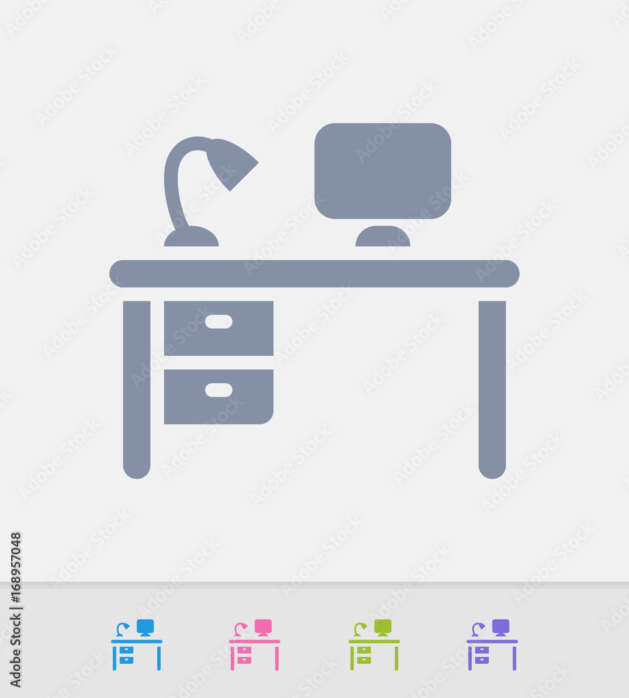 Office Desk & Computer - Granite Icons. A professional, pixel-perfect icon designed on a 32x32 pixel grid and redesigned on a 16x16 pixel grid for very small sizes Office Desk & Computer - Granite Icons. A professional, pixel-perfect icon designed on a 32x32 pixel grid and redesigned on a 16x16 pixel grid for very small sizes
