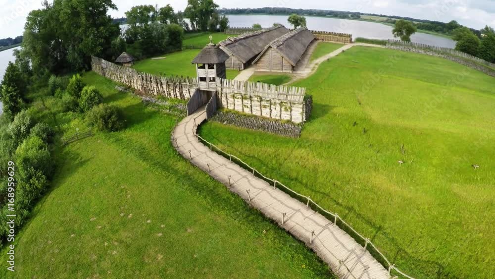 Old Archaeological site - Biskupin, Poland Old Archaeological site - Biskupin, Poland