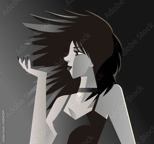 dark gothic girl