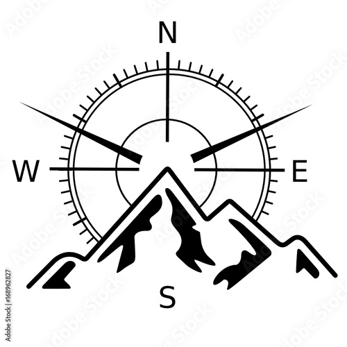 boussole montagne
