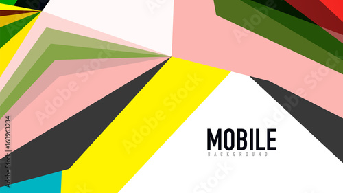 Modern triangle presentation template