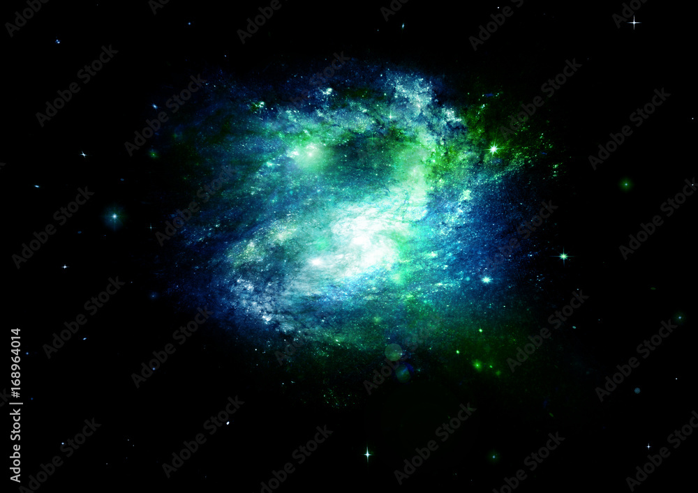 galaxy in a free space