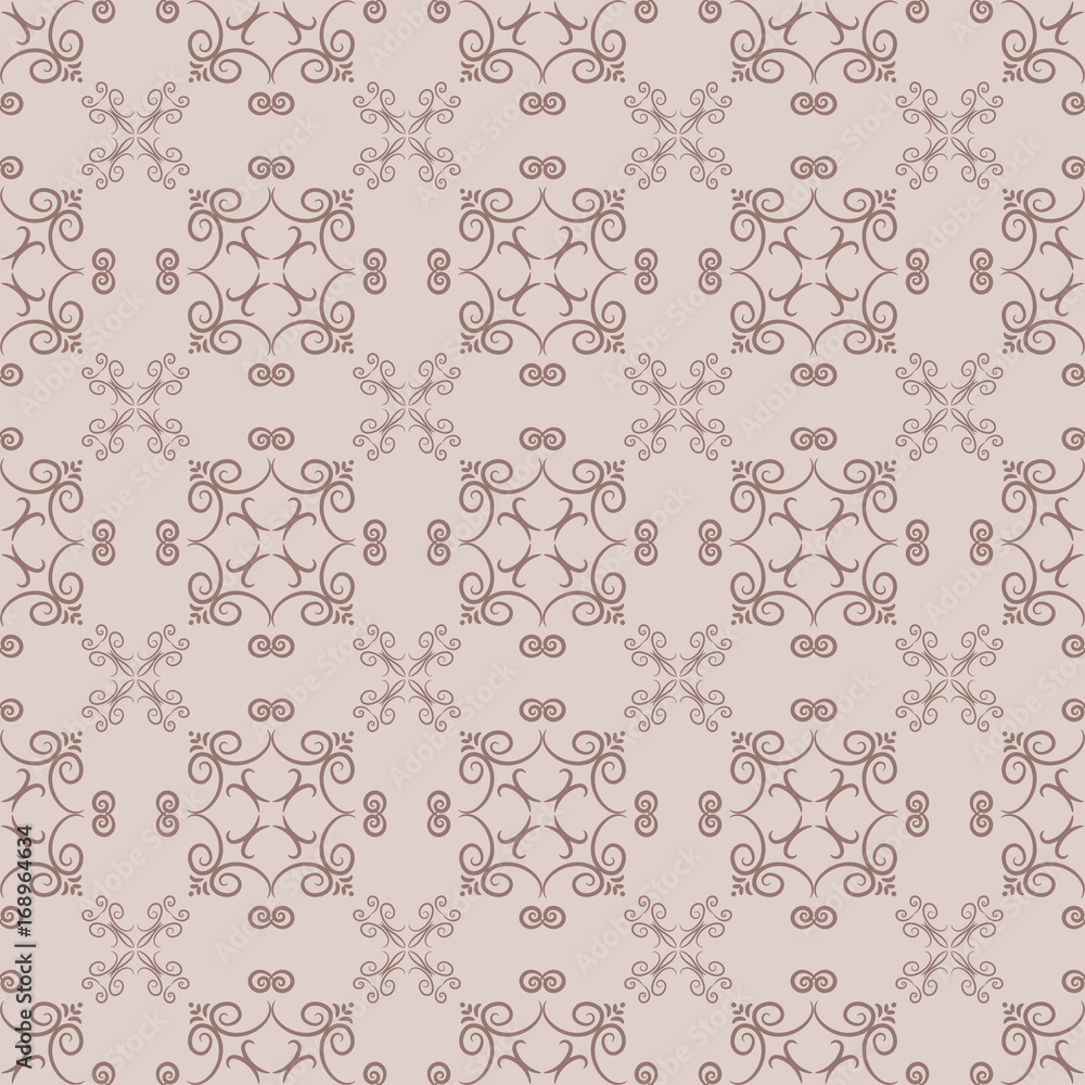 Floral seamless pattern. Brown abstract background Floral seamless pattern. Brown abstract background