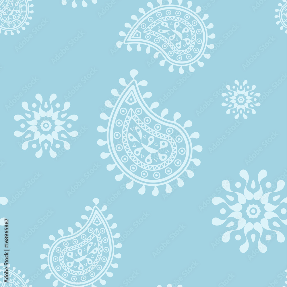 Blue and white abstract seamless pattern Blue and white abstract seamless pattern