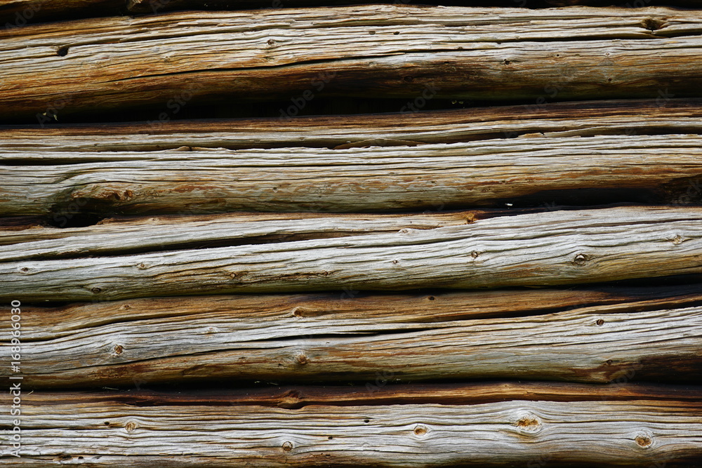 Fototapeta premium Textur - Holzwand einer Stabkirche