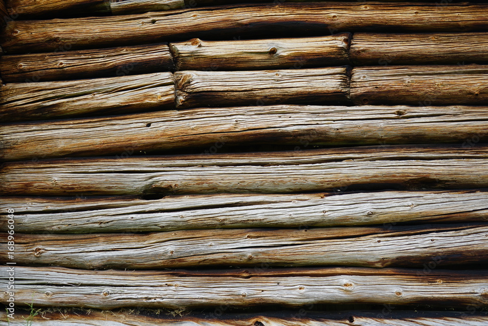 Textur - Holzwand einer Stabkirche Textur - Holzwand einer Stabkirche
