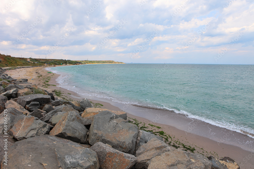 Beautiful wild beach at Black Sea Beautiful wild beach at Black Sea