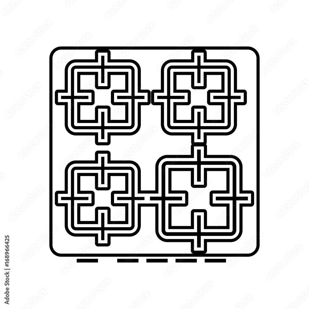 The surface of the cooker black color icon . The surface of the cooker black color icon .