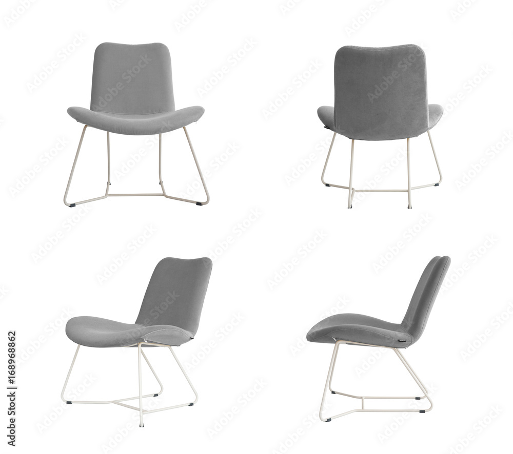 Fototapeta premium Grey padded Chair