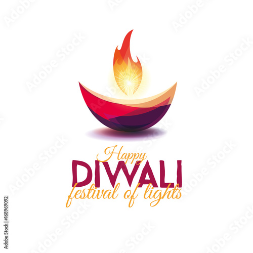 Vector illustration happy diwali
