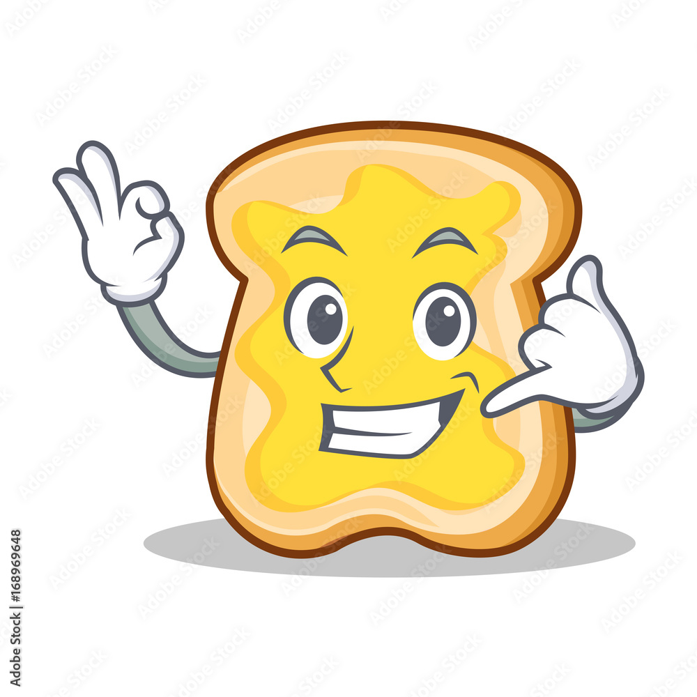 Call me slice bread cartoon character Stock Vector | Adobe Stock