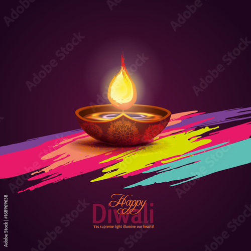 Vector illustration happy diwali