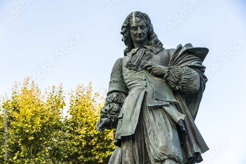 A monument to Pierre-Paul Riquet  engineer and canal-builder responsible for the construction of the Canal du Midi  in his hometown of Beziers  France