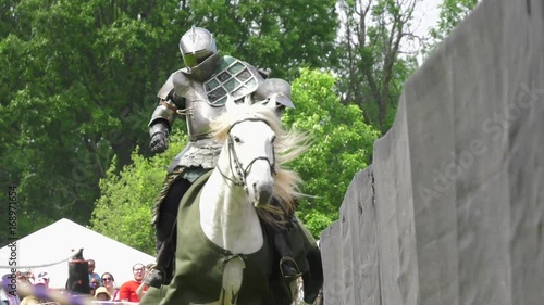 medieval knight joust knocked from hand in competition slow motion 4k