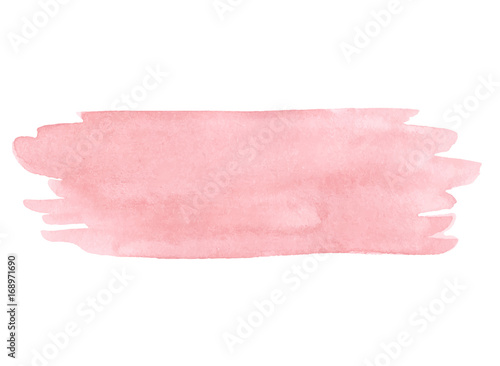 Vector hand painted pink texture isolated on the white background.