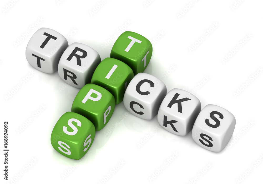 tips and tricks cubes concept 3d illustration tips and tricks cubes concept 3d illustration