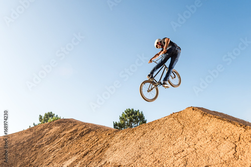 BMX Bike Stunt look back